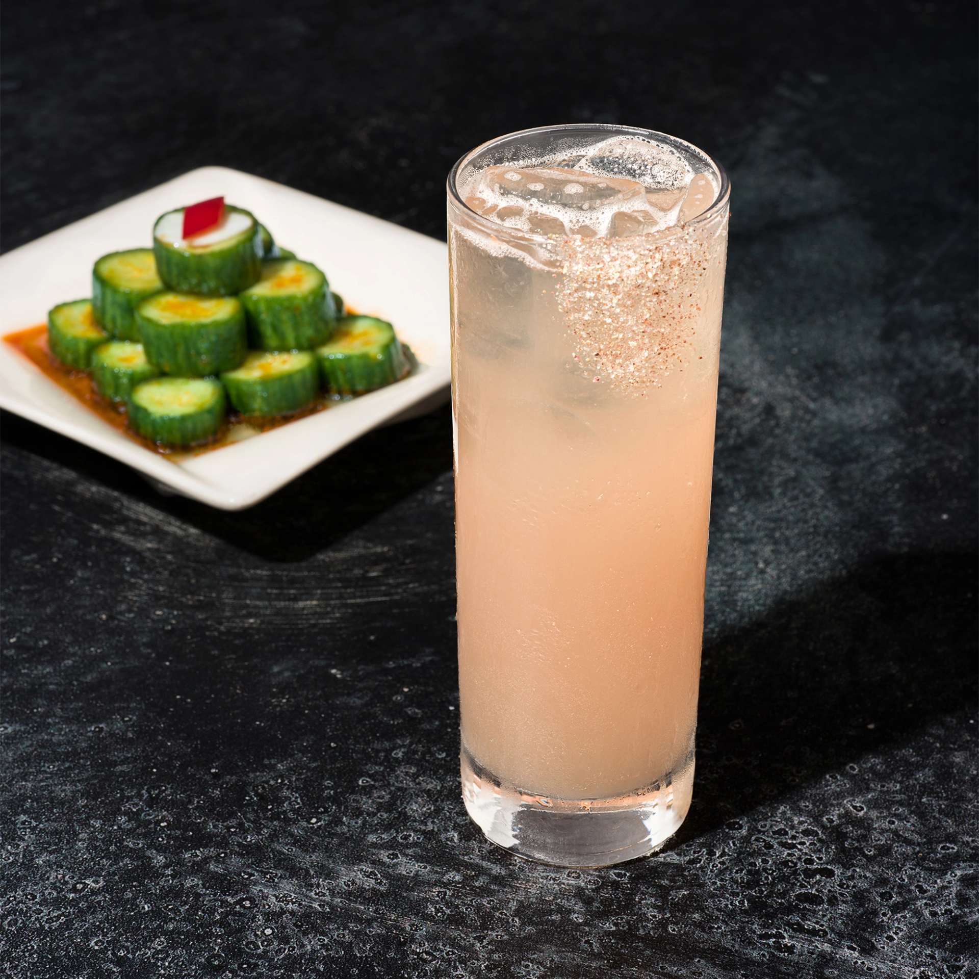 Limited Time Only Cocktail and Cucumber Dish